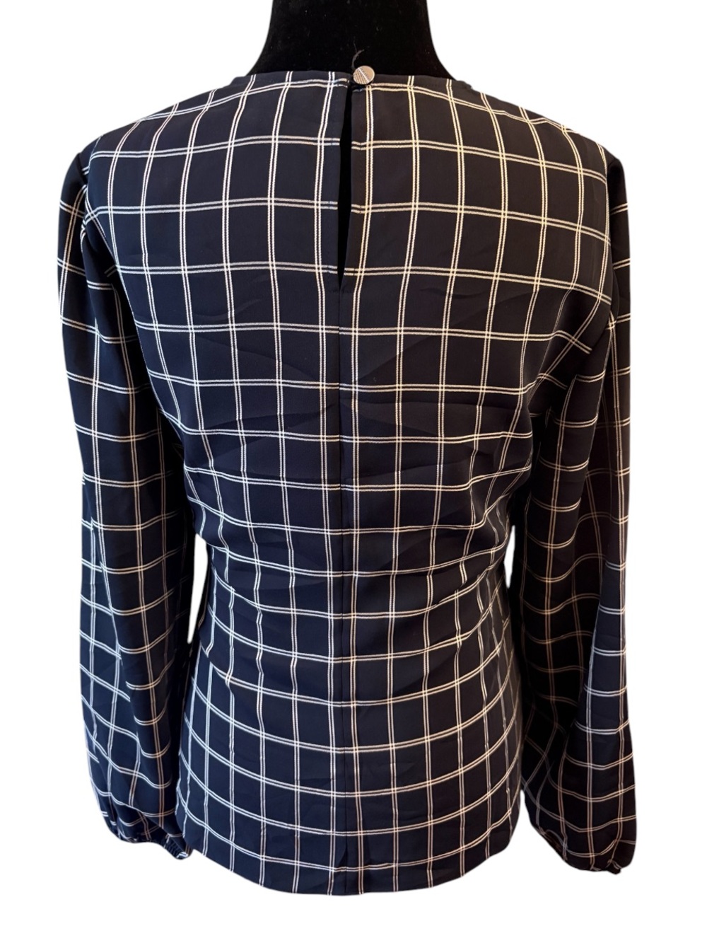 Ted Baker London Toulaa Tie Waist top Dark Blue size 1 or small - Picture 6 of 10